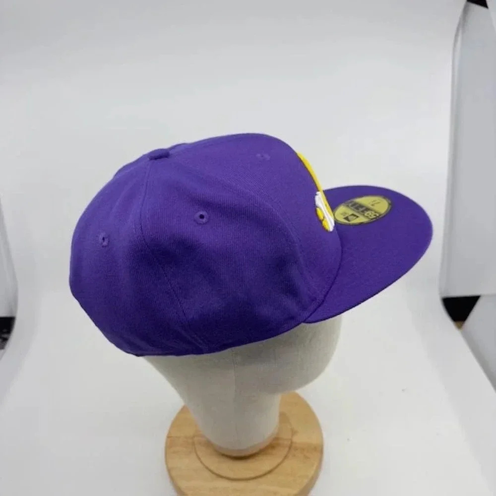 NEW New Era 59Fifty Utah Jazz Classic Edition Baseball Cap Purple Yellow Mens OS - Picture 2 of 5